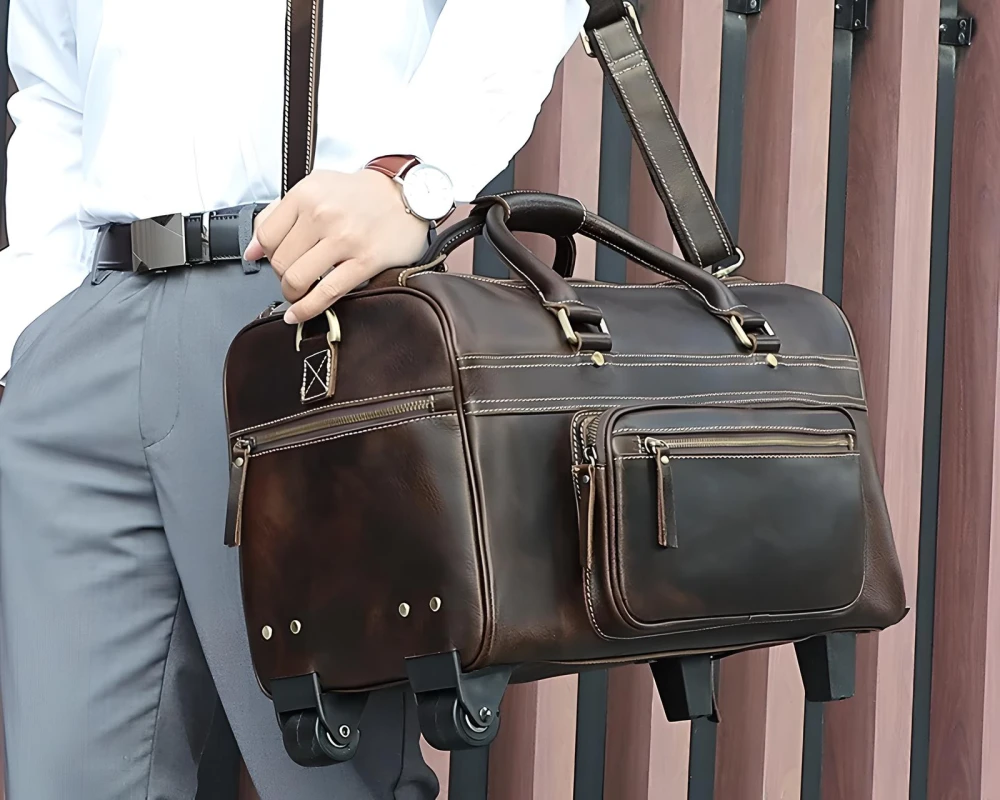 men's luggage with wheels