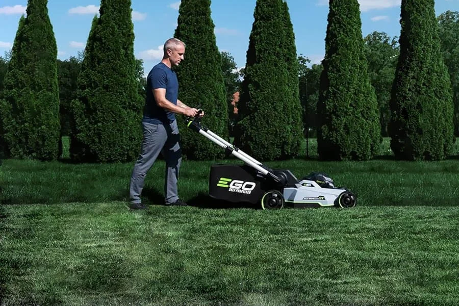 electric walk behind lawn mowers