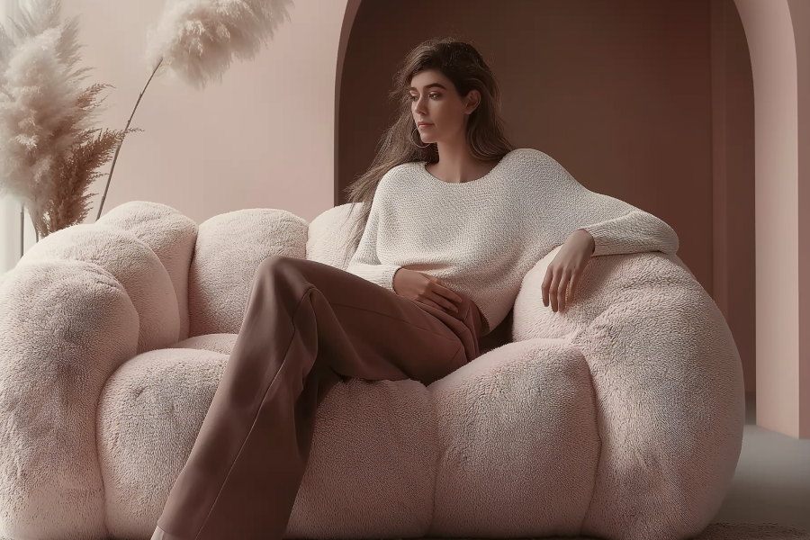 blush pink sleeper sofa